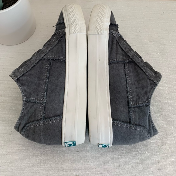 Blowfish Malibu Mamba Gray Washed Canvas Platform Sneakers Woman’s 8.5 - Picture 9 of 14